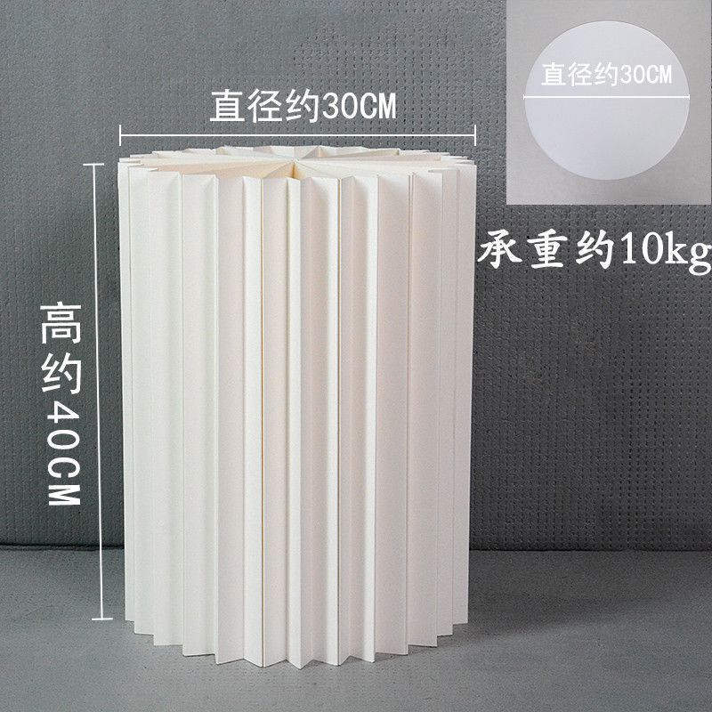 婚庆纸质布置装饰结婚礼摆件圆形甜品台立柱折叠订婚宴罗马柱道具