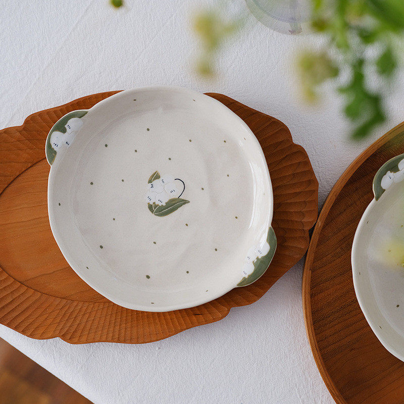 1pkn川谷家用碗铃兰甜品碗陶瓷餐具盘子菜盘家用ins风碗碟套装,家装主材,台上艺术碗盆,淘宝优惠券,粉丝福利购,淘宝优惠卷