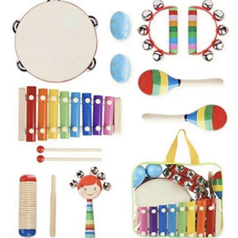 奥尔夫组合套装儿童表演音乐打击乐器乐器10件套幼儿园乐器教具