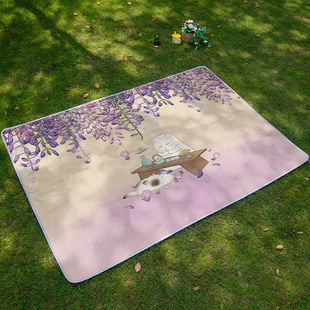 小小冒险家野餐垫防潮垫野炊小狗踏青卡通春游便携防水隔热草坪垫