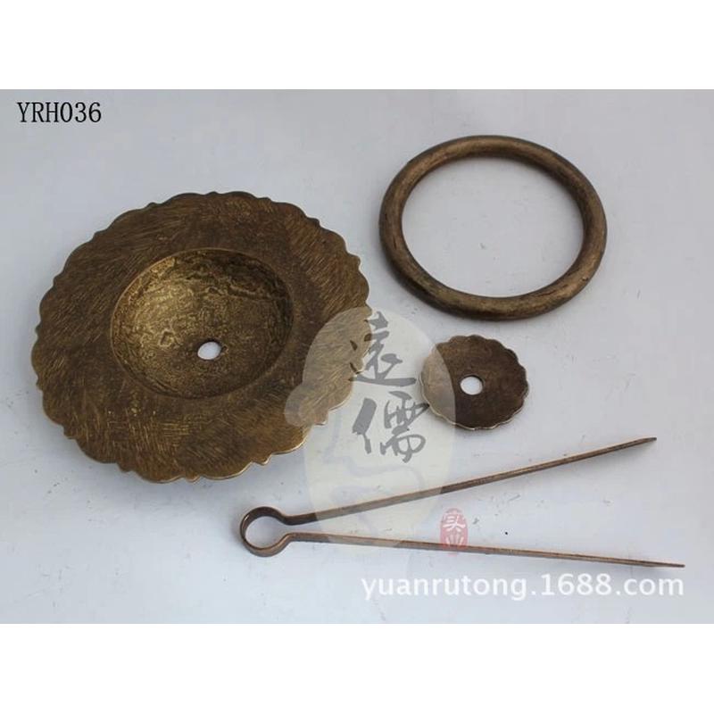 把手儒铜雕黄铜大门环yrh036中式仿古门环大门拉手12.5cm大门远