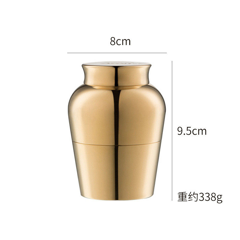 黄铜茶罐铜茶罐密封便携迷你旅行茶叶盒铜制茶叶储存小号茶叶罐子