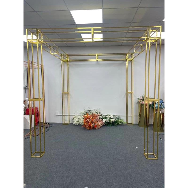 2023婚庆道具婚礼拱门亭亭室内户外舞台背景铁艺架子大型摆件宴喜
