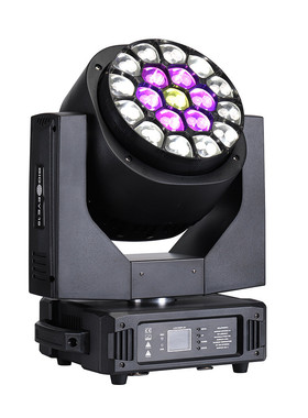 LED19颗15W调焦旋转大蜂眼摇头灯舞台灯光七彩旋转演出婚庆摇头灯