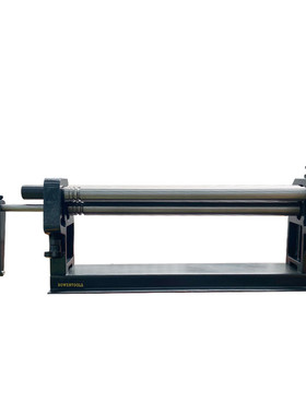 手摇卷筒机长度610mm钢铜铝卷板机三辊卷材紧密滚轮手动简单操作