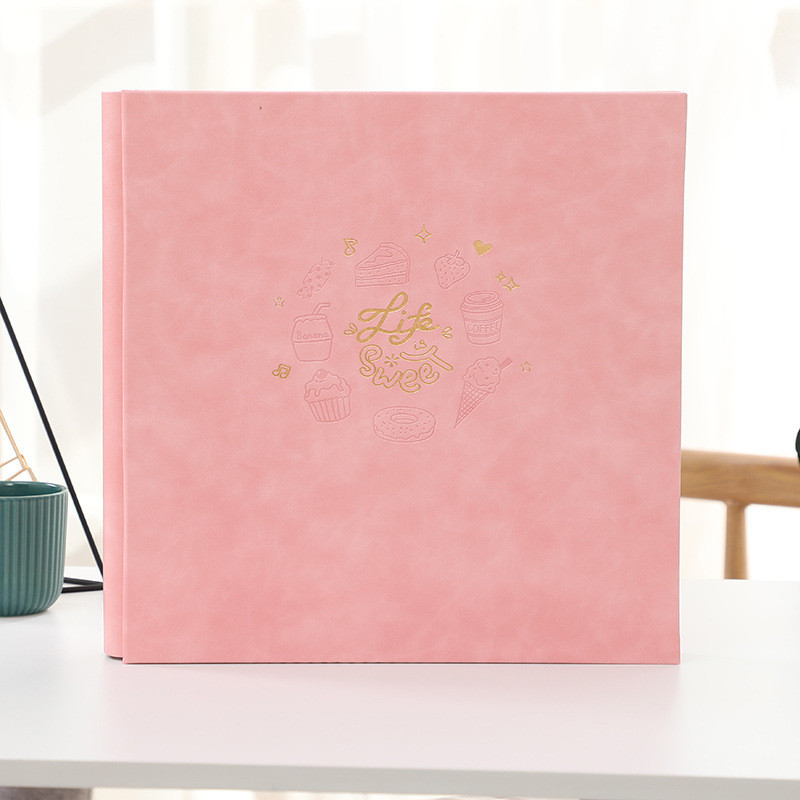 皮质大容量塑插页式6寸过家庭4r相册本宝宝儿童成长记录纪念册本