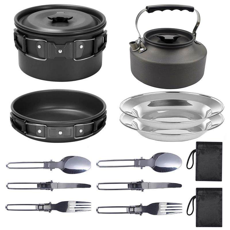 热卖户外用品便携2-3人套野餐茶壶折叠野营炊具锅锅具组合,户外/登山/野营/旅行用品,野餐炉具/焚火架,淘宝优惠券,粉丝福利购,淘宝优惠卷