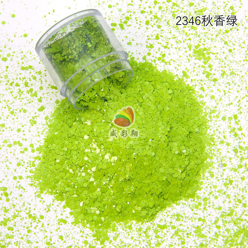 金葱粉闪粉亮片油彩哑光流沙工艺金葱粉麻滴胶混合pet六角品流