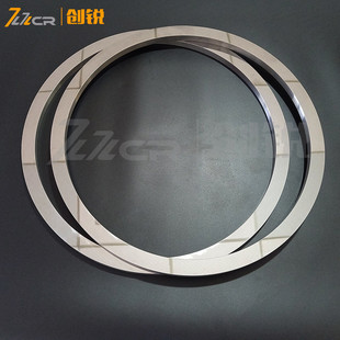 外径500mm非标大规格硬质合金环动静钨钢密封环碳化钨无磁合金环