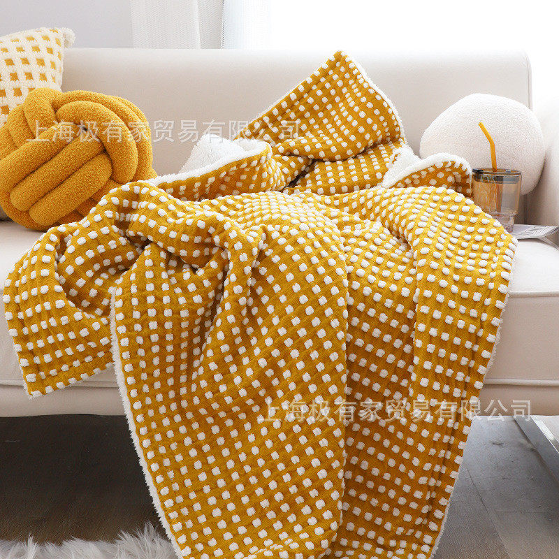 北欧雪尼尔加绒盖毯披肩办公室空调毯客厅沙发毯子毛毯加厚毛绒冬,床上用品,休闲毯/毛毯/绒毯,淘宝优惠券,粉丝福利购,淘宝优惠卷