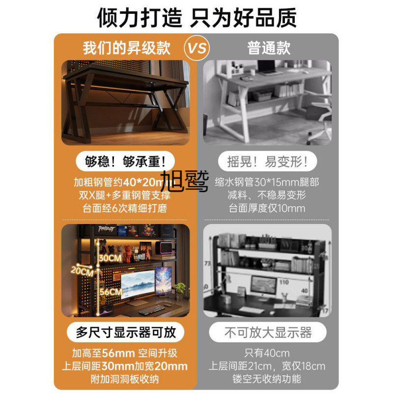 旭鹫台式桌用书桌书架一体桌子公桌学习桌卧室,畜牧/养殖物资,特种养殖设备,淘宝优惠券,粉丝福利购,淘宝优惠卷