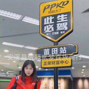 网红路牌导向牌指路牌方向指示牌户外指引牌标识路标打卡景区公园