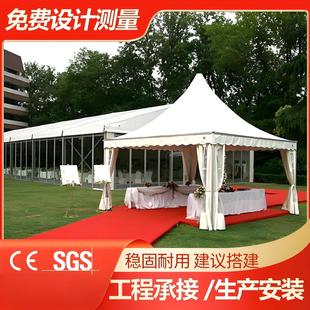 厂家批发活动篷房尖顶篷房4米四角顶安邦大型篷房帐篷四角帐篷