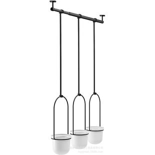 花架铁艺植物盆栽花架门廊壁挂式植物爆内室外装饰悬挂式花盆