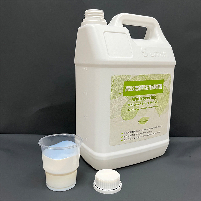 5l乳白色基膜胶专用墙纸基膜防潮基膜墙布防霉5l壁画专用基膜胶