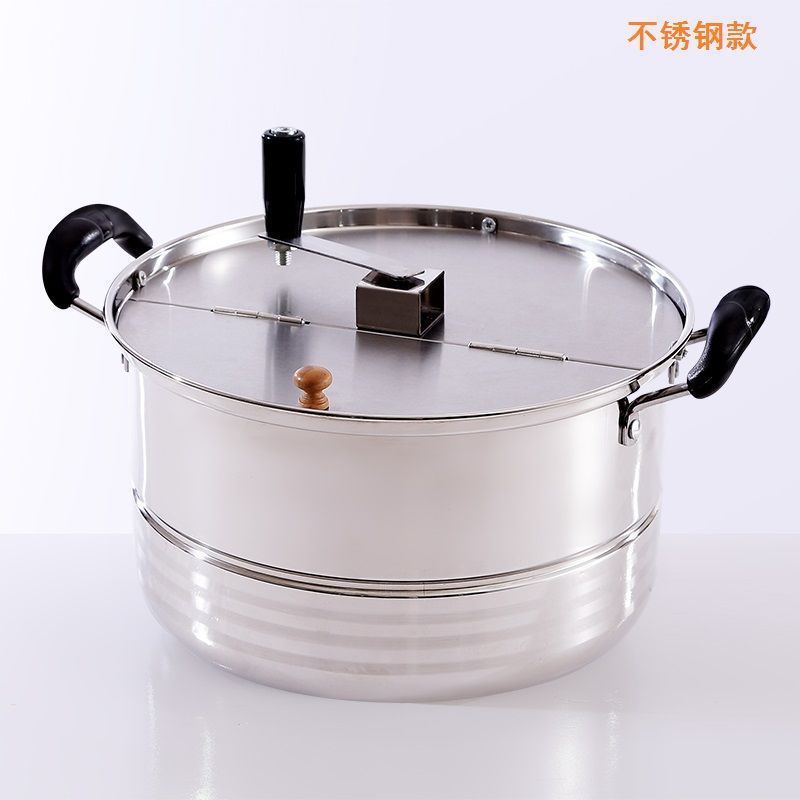 热销商用/家用爆米花机/新款单锅手摇式爆米花机器/爆米花锅新款