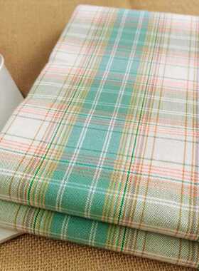0fe9新款老粗布床单单件格子粗棉亚麻棉麻文艺加厚四季双人