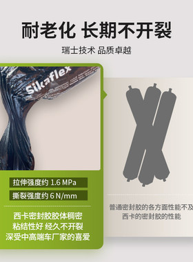 西卡212fc聚氨酯密封胶设备工业金属填缝防水胶汽车玻璃胶粘剂