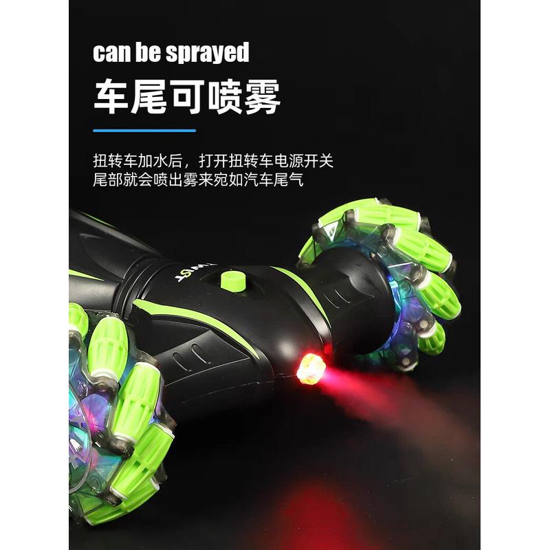 热销新款跨境2.4g双面特技扭曲变形车手势感应攀爬车无线遥控漂移