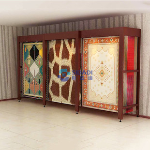 热销厂家直销xd010展柜展示架吊挂式左右推拉地垫展架可拆装毛毯