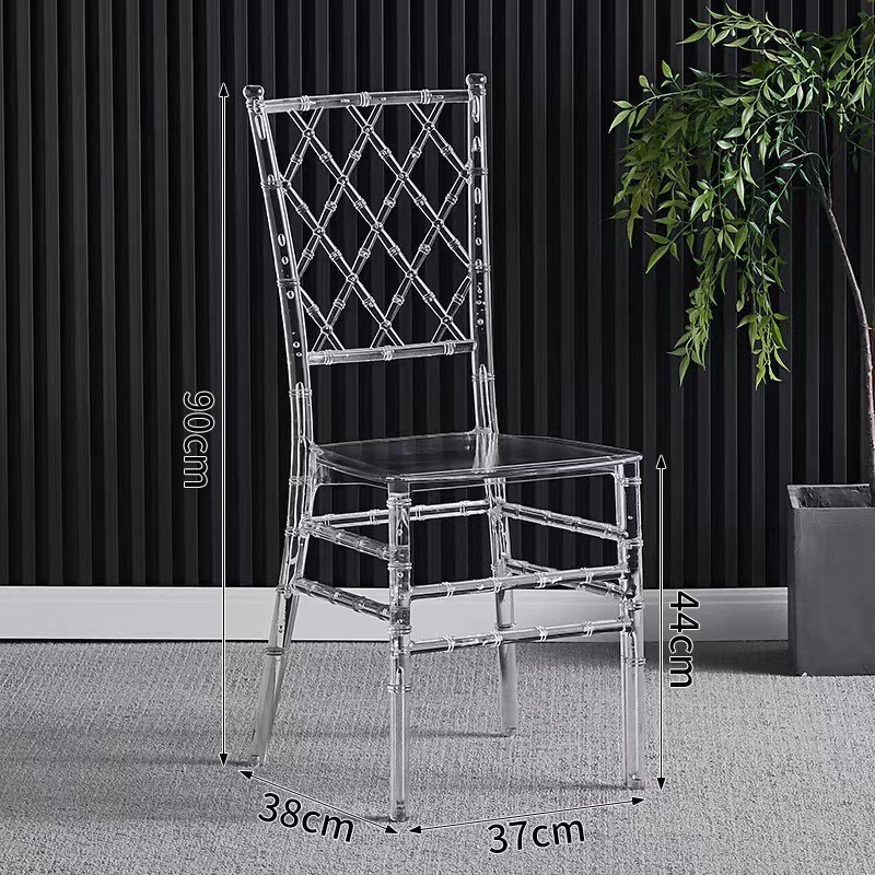 水晶椅子透明亚克力酒店宴会婚礼户外椅子婚礼堂水晶椅椅婚庆凳子