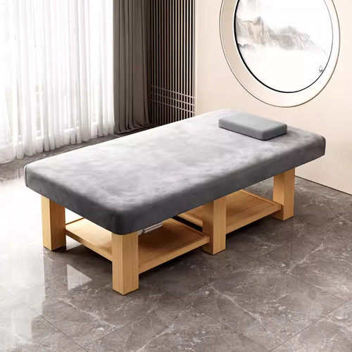 加宽加大乳胶按摩床泰式实木美容床spa理疗推拿床90宽100宽120宽