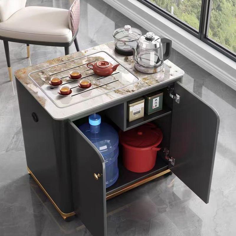 轻奢现代小型迷你移动茶车茶桌椅组合简约家用茶台功夫泡茶可阳台