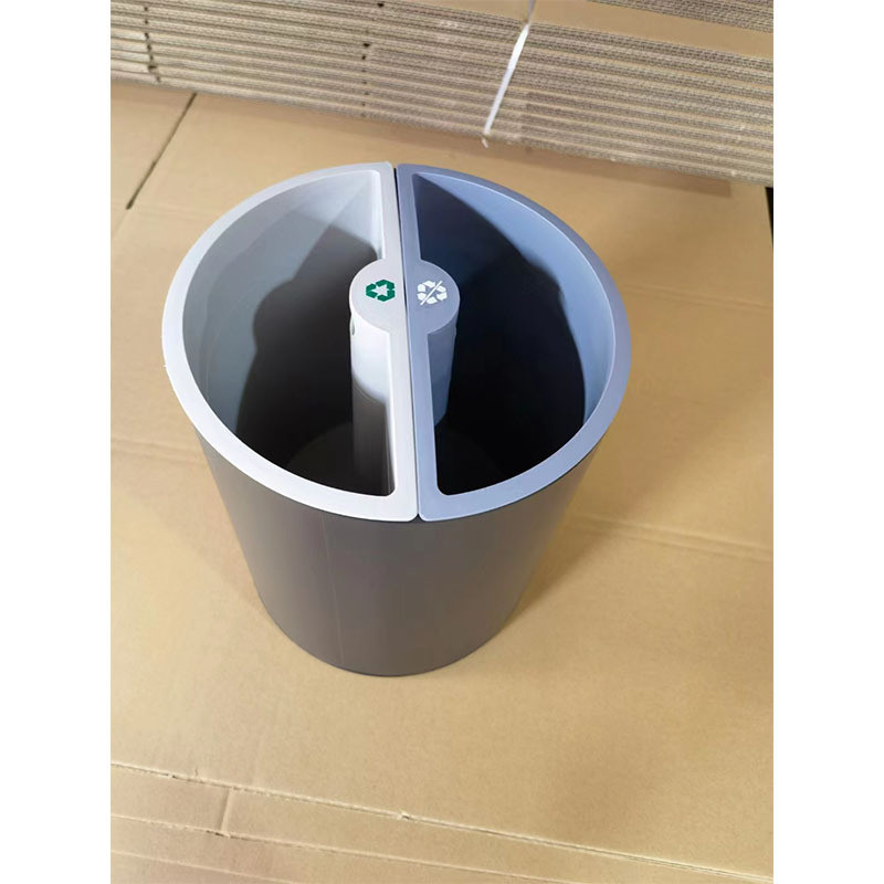 批发供应酒店客房分类垃圾桶无盖垃圾桶分类金垃圾桶家用钛垃圾