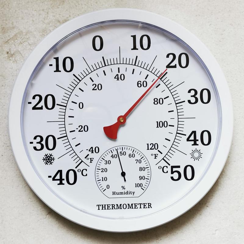 th9250pw-25cm温湿度计（白壳欧体细字盘）