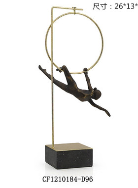 运动员抽象人物雕塑体操健儿摆件创意家居装饰品礼品现代简约摆设