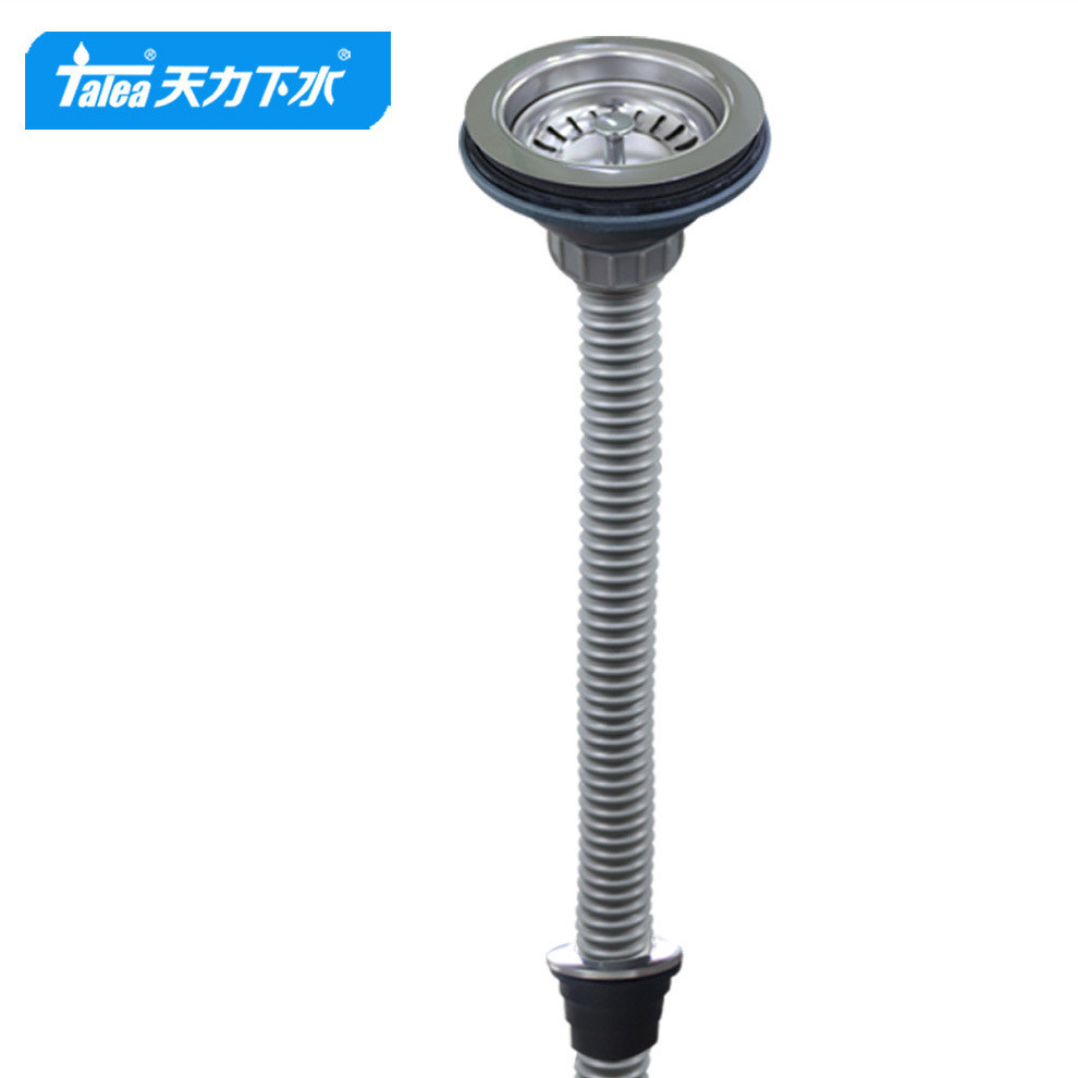 热销天力拖把池下水器100mm口径下水器拖布池配件排水管z5043爆品