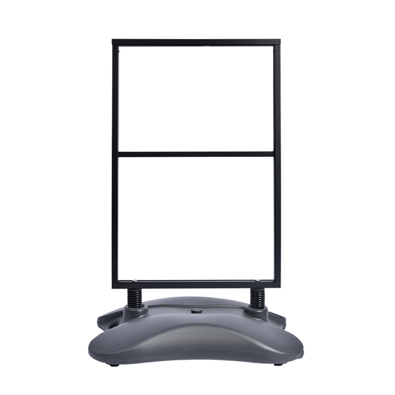 外贸轻松移动注水落地放插入式展示架易拉宝海报框kt板a1防风