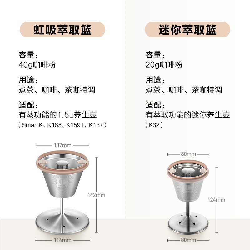 【养生壶配件】SmartK/miniK虹吸萃取篮茶咖迷你萃取篮