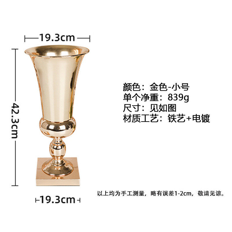 婚礼热卖爆款铁艺金属婚庆道具路引婚礼布置花器酒店橱可加工
