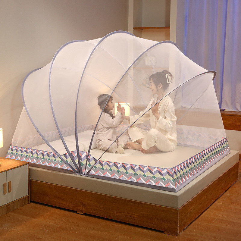 批发免安装防蚊上下铺折叠蚊帐罩家用单双人床便捷式蚊帐直播代发