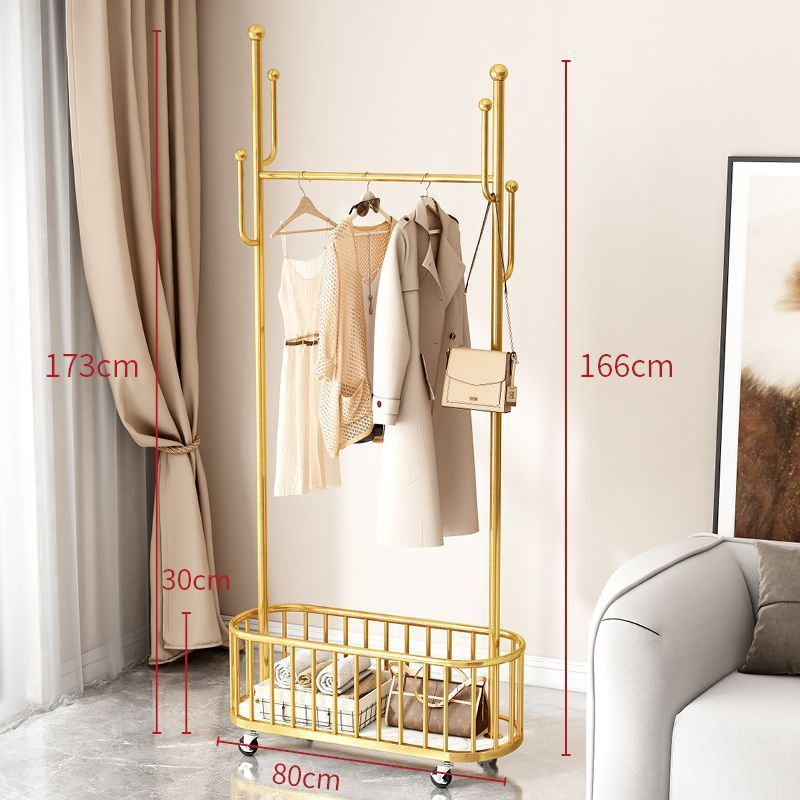 轻奢衣帽架挂衣架落地杆式卧室房间三角衣服挂架置衣架小型收纳架