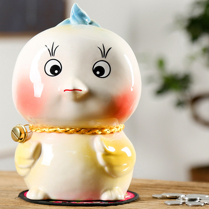 陶瓷储钱罐12生肖陶瓷储钱罐12属相卡通陶瓷储钱罐大号储钱罐
