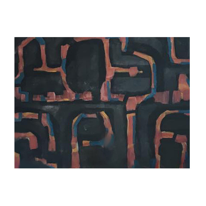 纯手绘油画无框画走廊玄关抽象挂画客厅沙发背景墙装饰画餐边柜3d