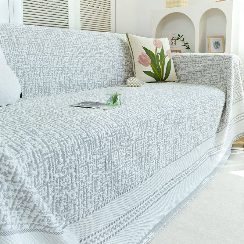 夏季凉感冰丝沙发巾防尘万能ins网红款沙发盖布全盖防滑沙发套罩