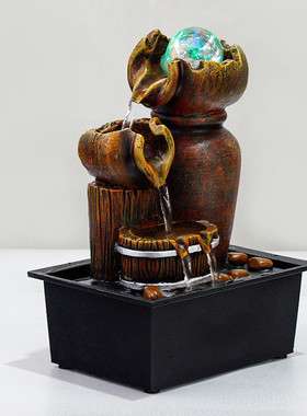 假山流水器促销广告节日礼品欧式北美外贸代销桌面摆件sl10-9