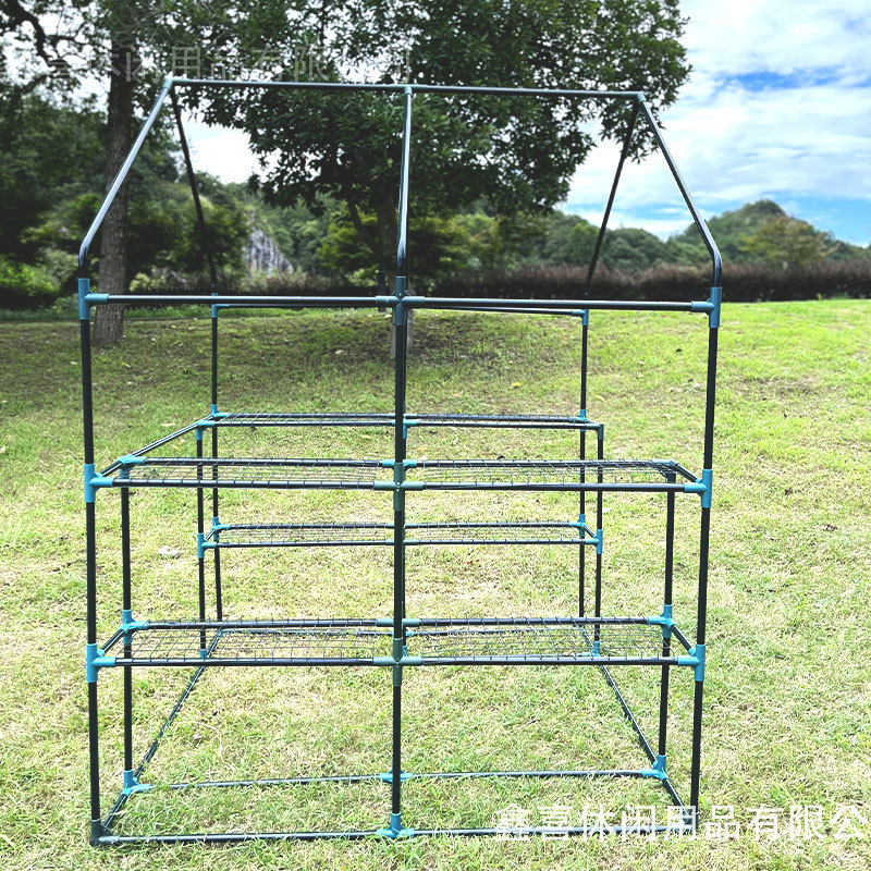 双格走入式户外暖房花房绿萝植物保温罩阳台室内花架防雨多层批发