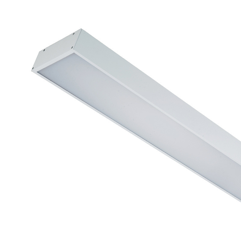明装式教室灯盘长条灯商场超市吊线吸顶办公灯长1.2米led灯