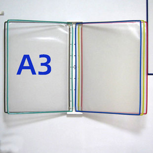 供应资料展示架a3展示架文件夹展示页面挂墙展示架5页展示架