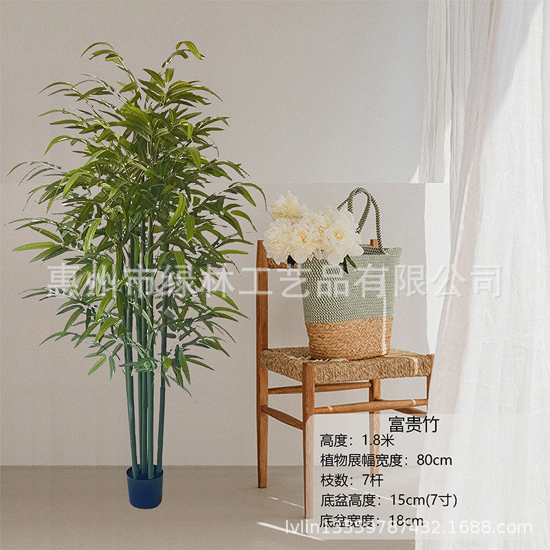 仿真绿植真杆绿植客厅公司绿竹室外绿植富贵竹
