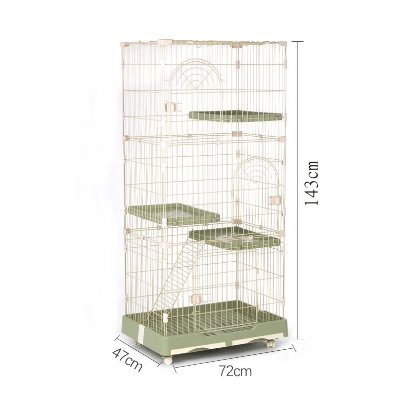 厂家直销猫笼子别墅双层三层宠物猫猫别墅家用大号室内猫窝貓笼