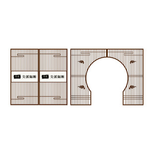 新款火锅店烧烤店饭店卡座屏风雅间装饰餐厅包间隔断围栏包厢定制