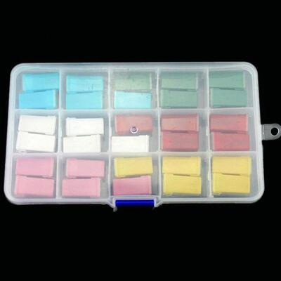 30件20a-60apal保险丝迷你长型方形保险丝盒式套件保险丝