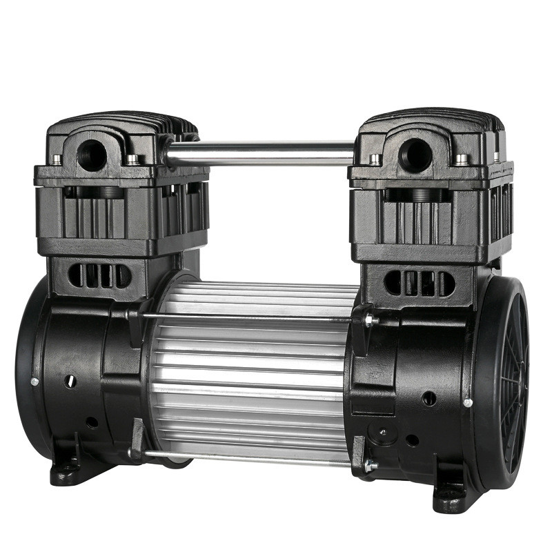 热销无油静音空压机机头小型原装活塞式电机气泵泵头铜线空气压缩