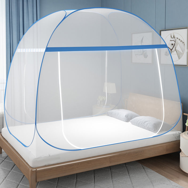 蒙古包蚊帐拉链蚊帐宿舍1.5米双人床1.8m单人学生0.9米家用免安装