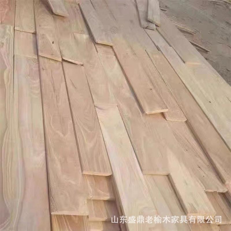 热销民宿装修老榆木护墙板楼梯踏步板实木大板diy酒店民宿房梁木